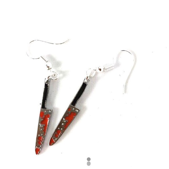 Jewelry - 3 for $15 Bloody Knife Dangle Earrings
